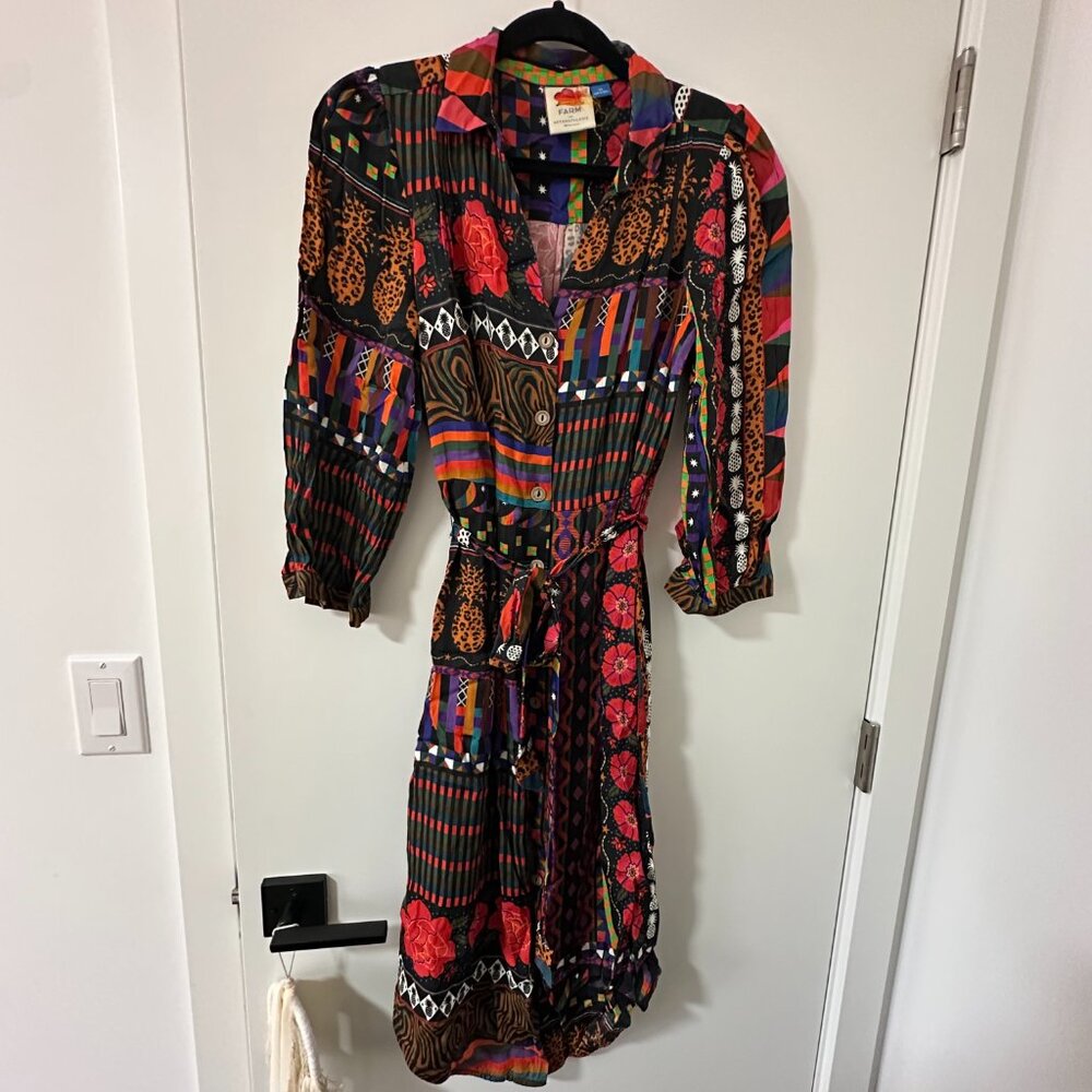 Farm Rio Ciela Midi Shirtdress - Picture 2 of 6